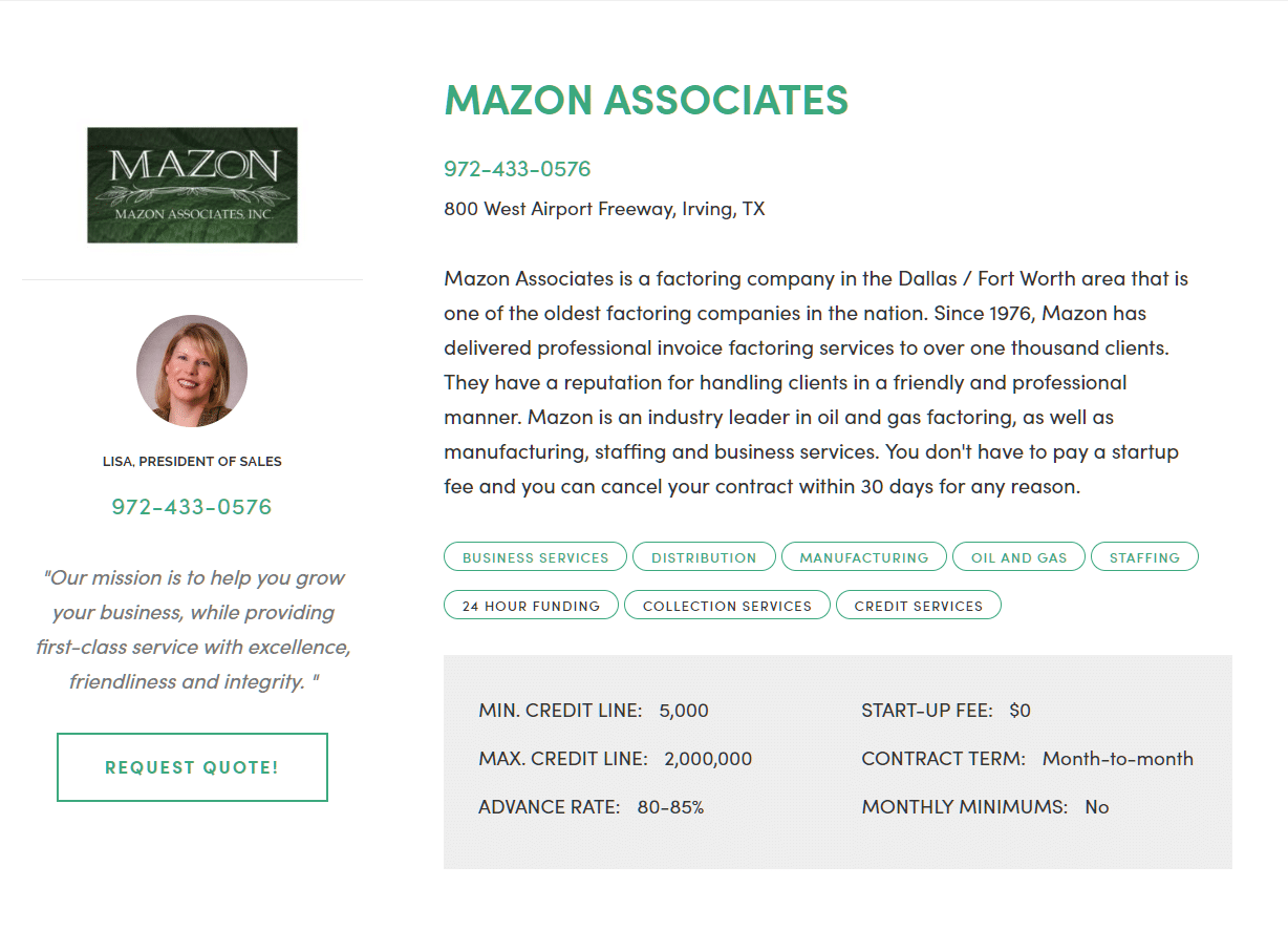 Factoring company image